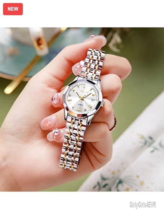 Small Stainless Steel Analog Quartz Dress Watch with Date Window main image 5